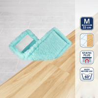 Leifheit Clean Twist M Ergo Static Plus | Vloerwisser | Vervanging | Klittenband (33 cm) SLE00191