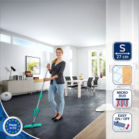Leifheit Picobello vloerwisser Micro Duo met steel (140 cm) wisser (27 cm) SLE00051