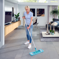Leifheit Profi vloerwisser micro duo met steel (140 cm) wisser (42 cm) SLE00054