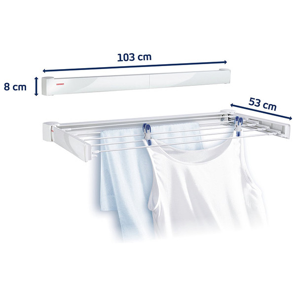 Leifheit Telegant 72 Protect Wanddroogrek (8 lijnen - 7,20 meter) SLE00636 - 3