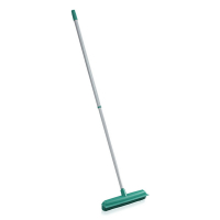 Leifheit classic suprabezem / rubberen bezem (35 cm) met telescoopsteel (80 - 140 cm)  SLE00238