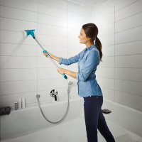 Leifheit flexipad tegelwisser (20 cm) met telescoopsteel (65 - 110 cm) click system SLE00218