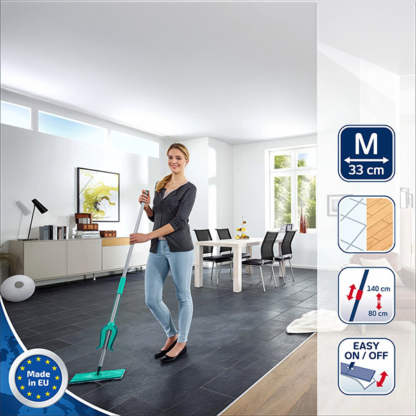 Leifheit picobello vloerwisser M met telescoopsteel micro duo (33 cm) SLE00205 - 1