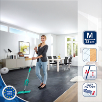 Leifheit picobello vloerwisser M met telescoopsteel micro duo (33 cm) SLE00205