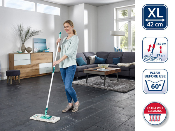 Leifheit profi XL vloerwisser met telescoopsteel (140 cm) wisser (42 cm)  SLE00131 - 3