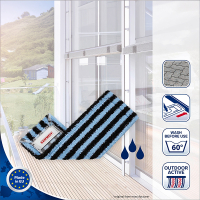 Leifheit profi vervangingsdoek vloerwisser XL - 42 cm gevouwen outdoor SLE00186