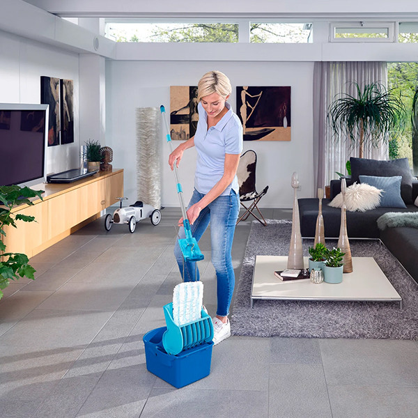 Leifheit profi vloerwisser XL - 42 cm compleet compact systeem - micro duo SLE00181 - 4