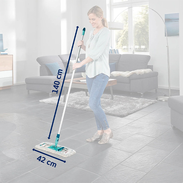 Leifheit profi vloerwisser XL - 42 cm met aluminiumsteel (140 cm) micro duo SLE00183 - 5