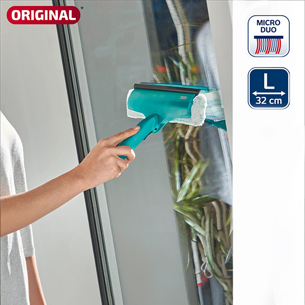 Leifheit raamwisser fleece vervangingsdoek voor de 3-in-1 wisser (32 cm) SLE00069 - 1