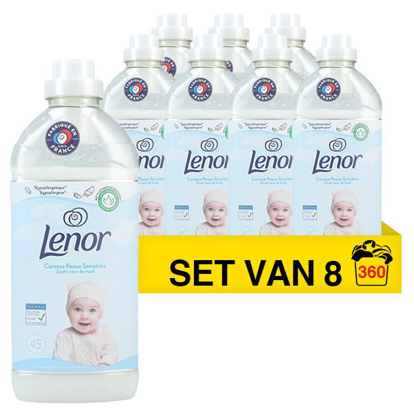 Lenor Aanbieding: Lenor wasverzachter Soft for skin 1,035 liter (8 flessen - 360 wasbeurten)  SLE00337 - 1