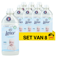 Lenor Aanbieding: Lenor wasverzachter Soft for skin 1,035 liter (8 flessen - 360 wasbeurten)  SLE00337