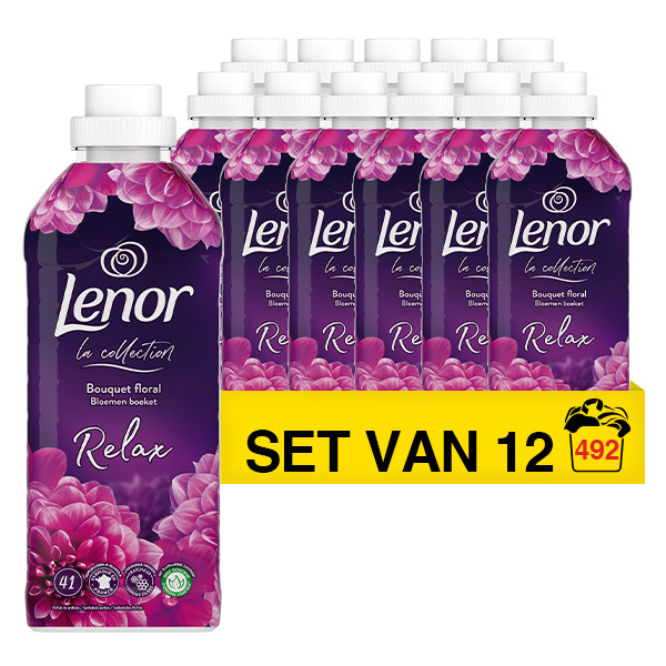 Lenor Aanbieding: 12x Lenor wasverzachter bloemen boeket 861 ml (41 wasbeurten)  SLE00355 - 1