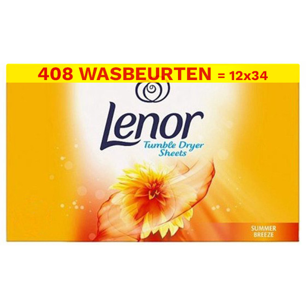 Aanbieding: Lenor Droogtrommeldoekjes Summer Breeze (12 dozen - 34 doekjes) SLE00254 Aanbieding: Lenor Droogtrommeldoekjes Summer Breeze (12 dozen - 34 doekjes) SLE00254 - 1