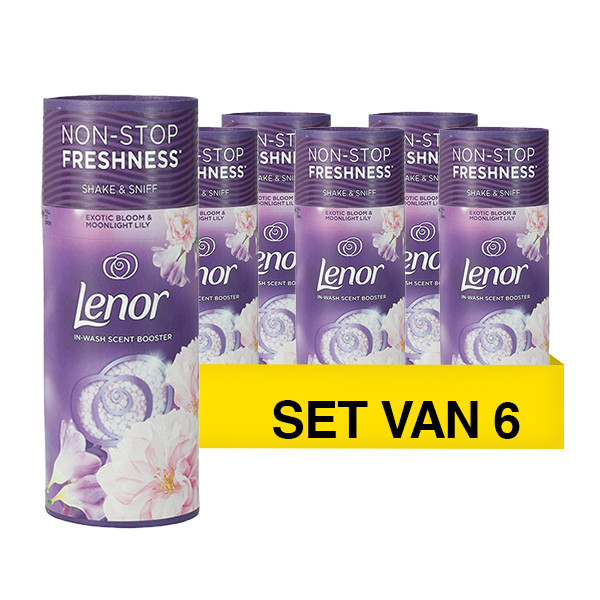 Aanbieding: Lenor Geurbooster Exotic Bloom & Moonlight Lily 176gr  (6 stuks - 84 wasbeurten) SLE00603 - 1