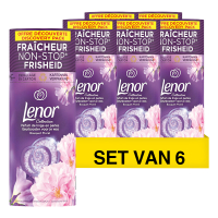 Lenor Aanbieding: Lenor Geurbooster Geurparels Bouquet Floral 140 gram (6 flessen - 66 wasbeurten)  SLE00407
