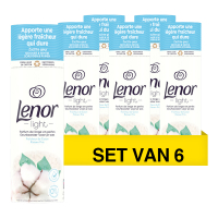 Lenor Aanbieding: Lenor Geurbooster Geurparels Katoen Fris 235 gram (6 flessen - 114 wasbeurten)  SLE00387