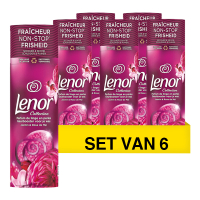 Aanbieding: Lenor Geurbooster Geurparels Robijn Jasmijn 235 gram (6 flessen - 114 wasbeurten) SLE00401