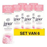 Lenor Aanbieding: Lenor Geurbooster Geurparels Zijdebloesem & Pioenroos 235 gram (6 flessen - 114 wasbeurten)  SLE00391