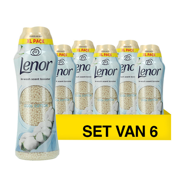Aanbieding: Lenor Geurbooster Katoen Fris (6 stuks à 495 g) SLE00620 - 1