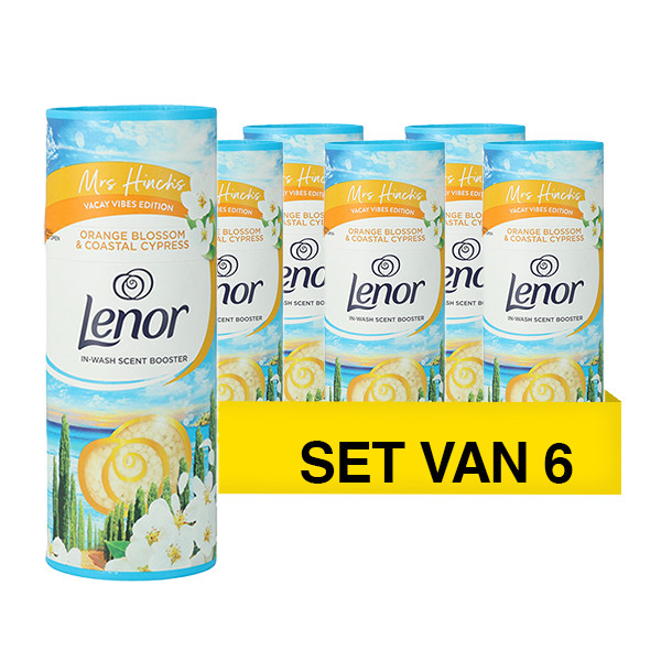 Aanbieding: Lenor Geurbooster Orange Blossom & Coastal Cypress 176 gram (6 stuks - 84 wasbeurten) SLE00605 - 1