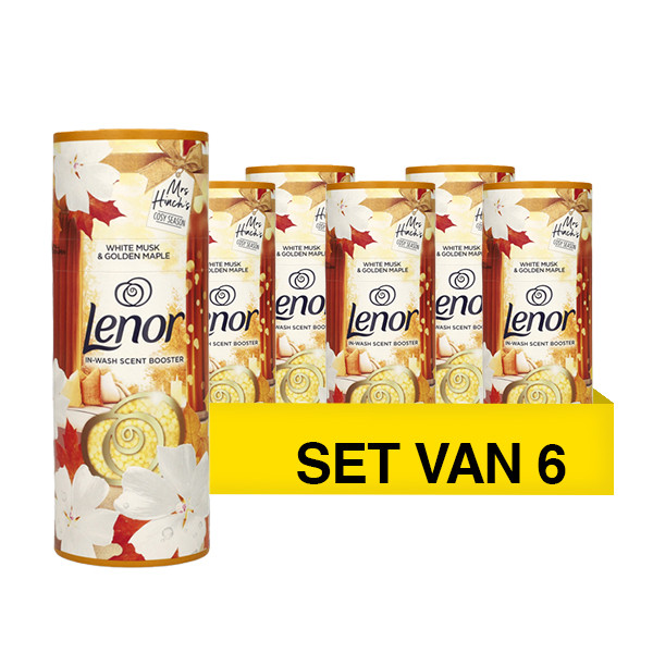 Aanbieding: Lenor Geurbooster White Musk & Golden Maple 176 gram (6 stuks - 78 wasbeurten) SLE00616 - 1
