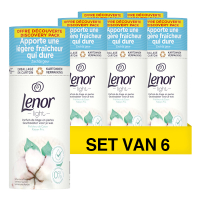 Aanbieding: Lenor Light Geurbooster Katoen Fris 140 gram (6 flessen - 66 wasbeurten) SLE00411