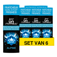 Lenor Aanbieding: Lenor Unstoppables Geurbooster Geurparels Alpine 235 gram (6 flessen - 114 wasbeurten)  SLE00417