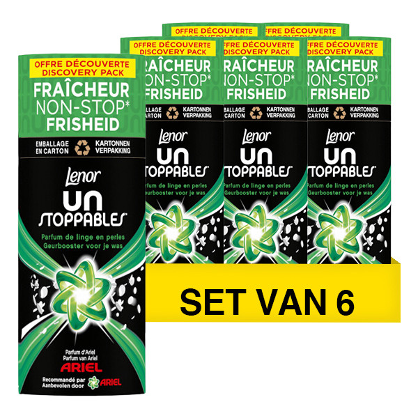 Lenor Aanbieding: Lenor Unstoppables Geurbooster Geurparels Ariel 140 gram (6 flessen - 66 wasbeurten)  SLE00405 - 1