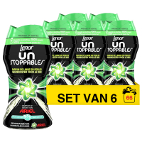 Lenor Aanbieding: Lenor Unstoppables Geurbooster Geurparels Ariel 140 gram (6 flessen - 66 wasbeurten)  SLE00471