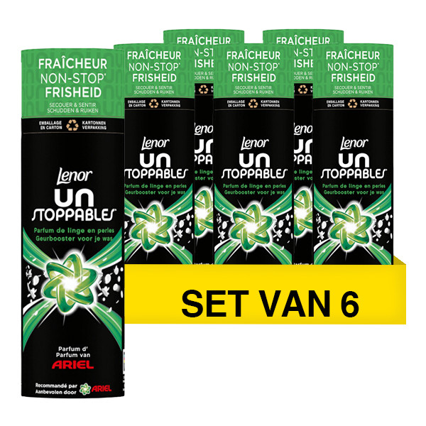 Lenor Aanbieding: Lenor Unstoppables Geurbooster Geurparels Ariel 235 gram (6 flessen - 114 wasbeurten)  SLE00389 - 1