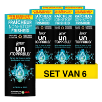 Lenor Aanbieding: Lenor Unstoppables Geurbooster Geurparels Fris 140 gram (6 flessen - 66 wasbeurten)  SLE00409