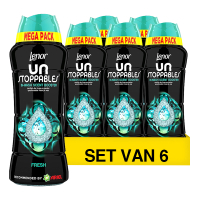 Lenor Aanbieding: Lenor Unstoppables Geurbooster Geurparels Fris 495 gram (6 flessen - 246 wasbeurten)  SLE00509