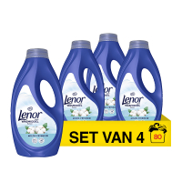 Aanbieding: Lenor Vloeibaar Wasmiddel Cotton 900 ml (4 flessen - 80 wasbeurten) SLE00682