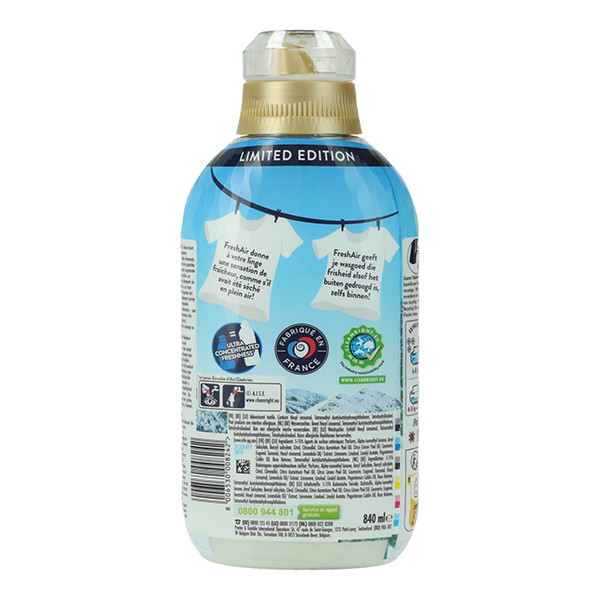 Aanbieding: Lenor Wasverzachter Fresh Air Outdoorable Alpenbriesje 840 ml (8 flessen - 480 wasbeurten) SLE00647 - 2