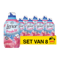 Lenor Aanbieding: Lenor Wasverzachter Fresh Air Outdoorable Fleurige Bloesem 6720 ml (8 flessen - 480 wasbeurten)  SLE00561