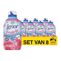 Aanbieding: Lenor Wasverzachter Fresh Air Outdoorable Fleurige Bloesem 6720 ml (8 flessen - 480 wasbeurten) SLE00561