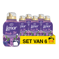 Lenor Aanbieding: Lenor Wasverzachter Fresh Air Outdoorable Maneschijn 3024 ml (6 flessen - 216 wasbeurten)  SLE00549