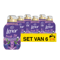 Aanbieding: Lenor Wasverzachter Fresh Air Outdoorable Maneschijn 3024 ml (6 flessen - 216 wasbeurten) SLE00549