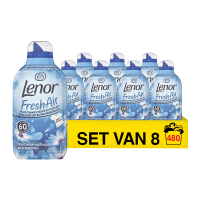 Lenor Aanbieding: Lenor Wasverzachter Fresh Air Outdoorable Ochtenfris 6720 ml (8 flessen - 480 wasbeurten)  SLE00559