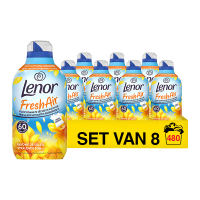 Lenor Aanbieding: Lenor Wasverzachter Fresh Air Outdoorable Stralende Zon 840 ml (8 flessen - 480 wasbeurten)  SLE00557