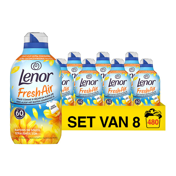 Aanbieding: Lenor Wasverzachter Fresh Air Outdoorable Stralende Zon 840 ml (8 flessen - 480 wasbeurten) SLE00557 - 1