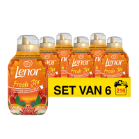 Aanbieding: Lenor Wasverzachter Fresh Air Outdoorable Tropische Zon 3024 ml (6 flessen - 216 wasbeurten) SLE00579
