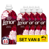 Aanbieding: Lenor Wasverzachter Jasmin & Rose 1150 ml (8 flessen - 440 wasbeurten) SLE00662 - 1