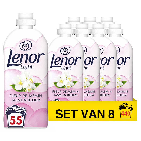 Aanbieding: Lenor Wasverzachter Jasmin Flower 1150 ml (8 flessen - 440 wasbeurten) SLE00664 - 1