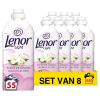 Aanbieding: Lenor Wasverzachter Jasmin Flower 1150 ml (8 flessen - 440 wasbeurten) SLE00664 - 1