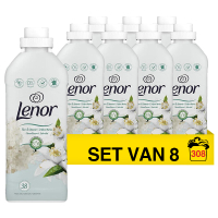 Lenor Aanbieding: Lenor Wasverzachter Lime Blossom & Sea Crystal 874 ml (8 flessen - 308 wasbeurten)  SLE00469