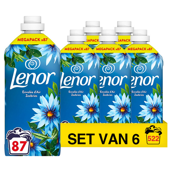 Aanbieding: Lenor Wasverzachter Ocean Breeze 1872 ml (6 flessen - 522 wasbeurten) SLE00674 - 1