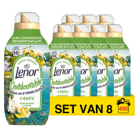 8 flessen - 400 wasbeurten
