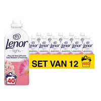 Lenor Aanbieding: Lenor Wasverzachter Zijdebloesem & Pioenroos (12 flessen - 480 wasbeurten)  SLE00449