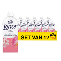 Aanbieding: Lenor Wasverzachter Zijdebloesem & Pioenroos (12 flessen - 480 wasbeurten) SLE00449
